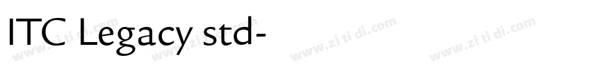 ITC Legacy std字体转换